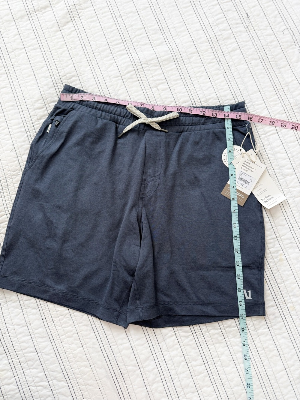 NWT Ponto Performance Short 7" Azure Heather Blue Dreamknit size Medium - Picture 11 of 12